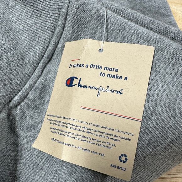 Champion NWT Women's Size Large Gray Jogger Sweatpants Cotton/Polyester - Picture 4 of 10
